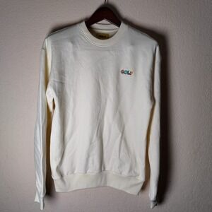 Golf Wang Men's‎ S Crewneck Tyler The Creator Streetwear Embroidered Cream